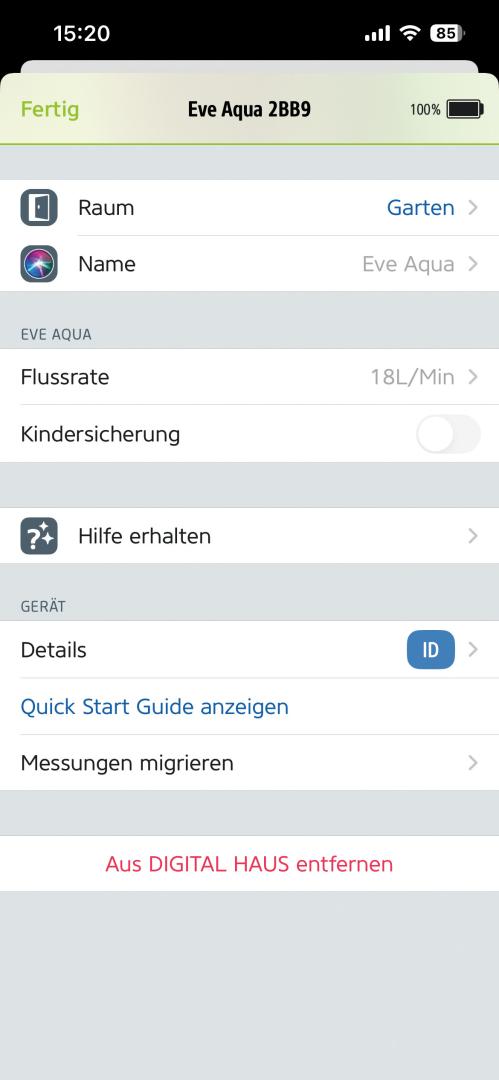 Smarte Bewässerungssysteme Eve Aqua im Test, Bild 