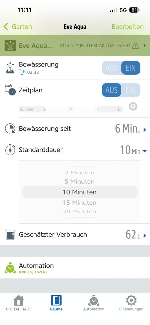 Smarte Bewässerungssysteme Eve Aqua im Test, Bild 