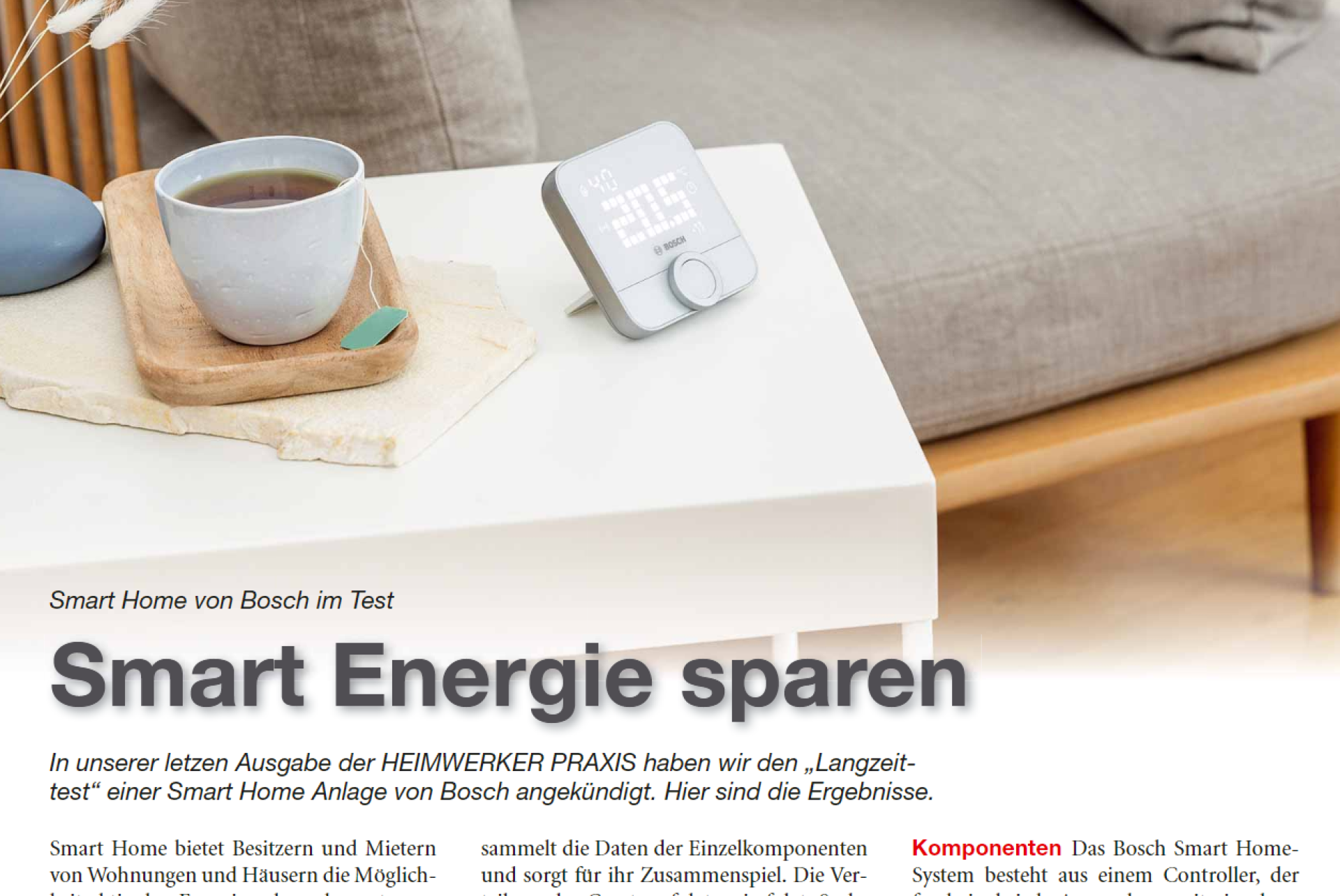 Smart Home Ausprobiert: Smart-Home-Anlage von Bosch im Langzeittest - News, Bild 