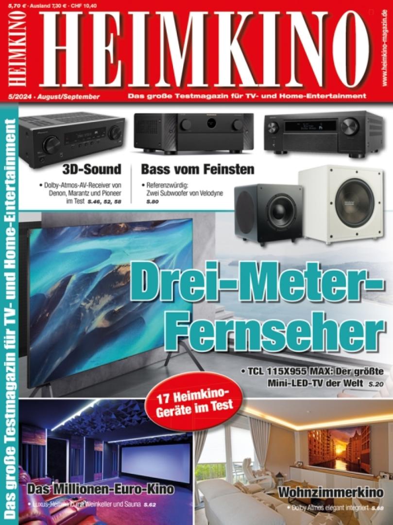 Digital Audio In der neuen „HEIMKINO“: 3D-Sound - Luxus-Heimkino - XXXL-Fernseher - News, Bild 