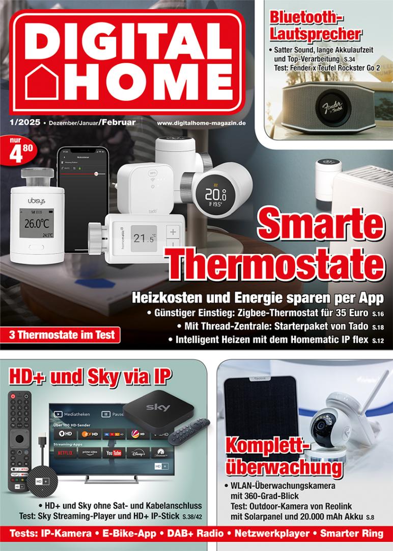 Smart Home In der neuen „DIGITAL HOME“: Smarte Thermostate - HD+ und Sky via IP - 360°-Outdoor-Kamera - News, Bild 