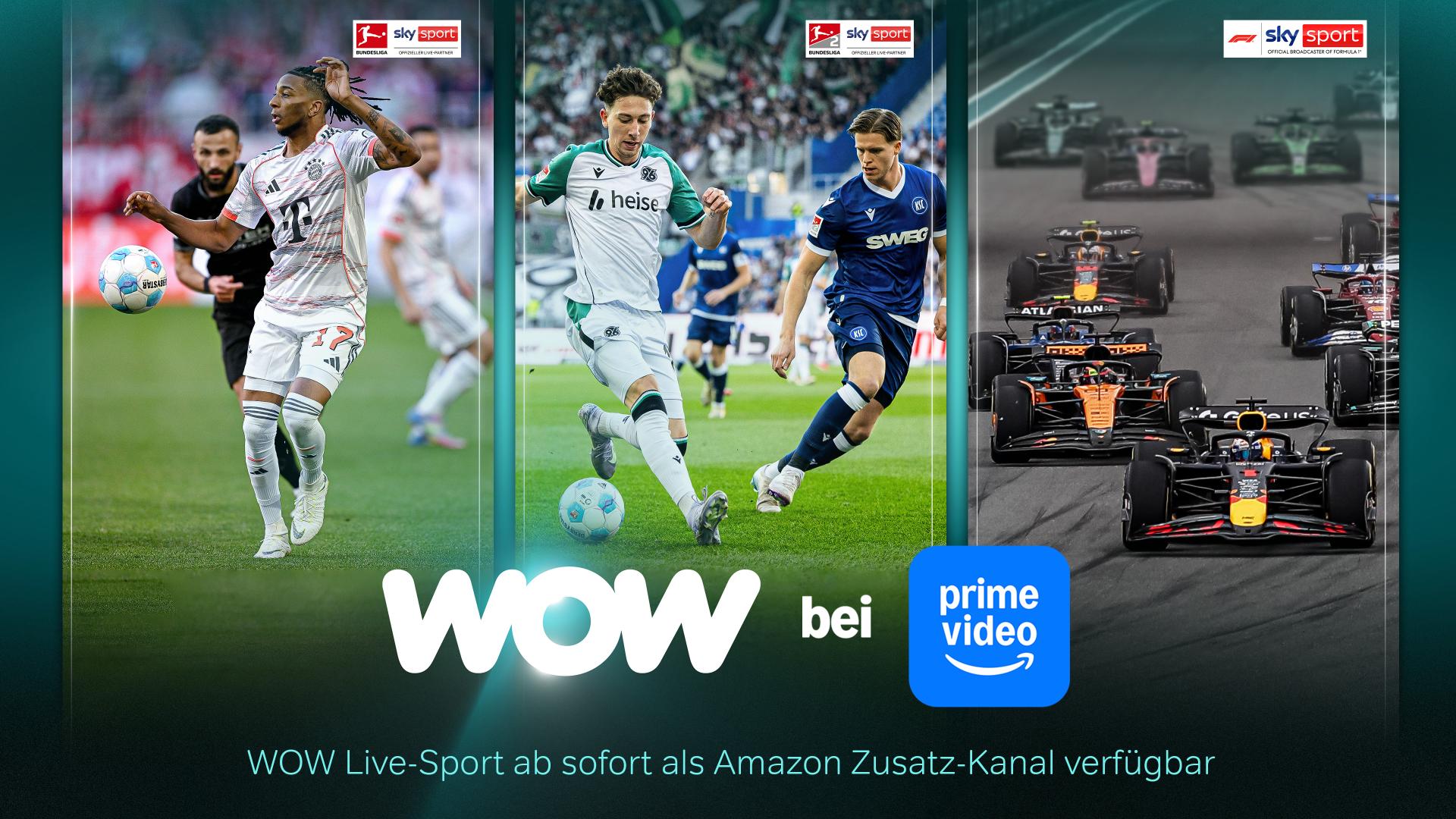 Streaming Prime Video integriert WOW Live-Sport als Zusatz-Kanal - News, Bild 