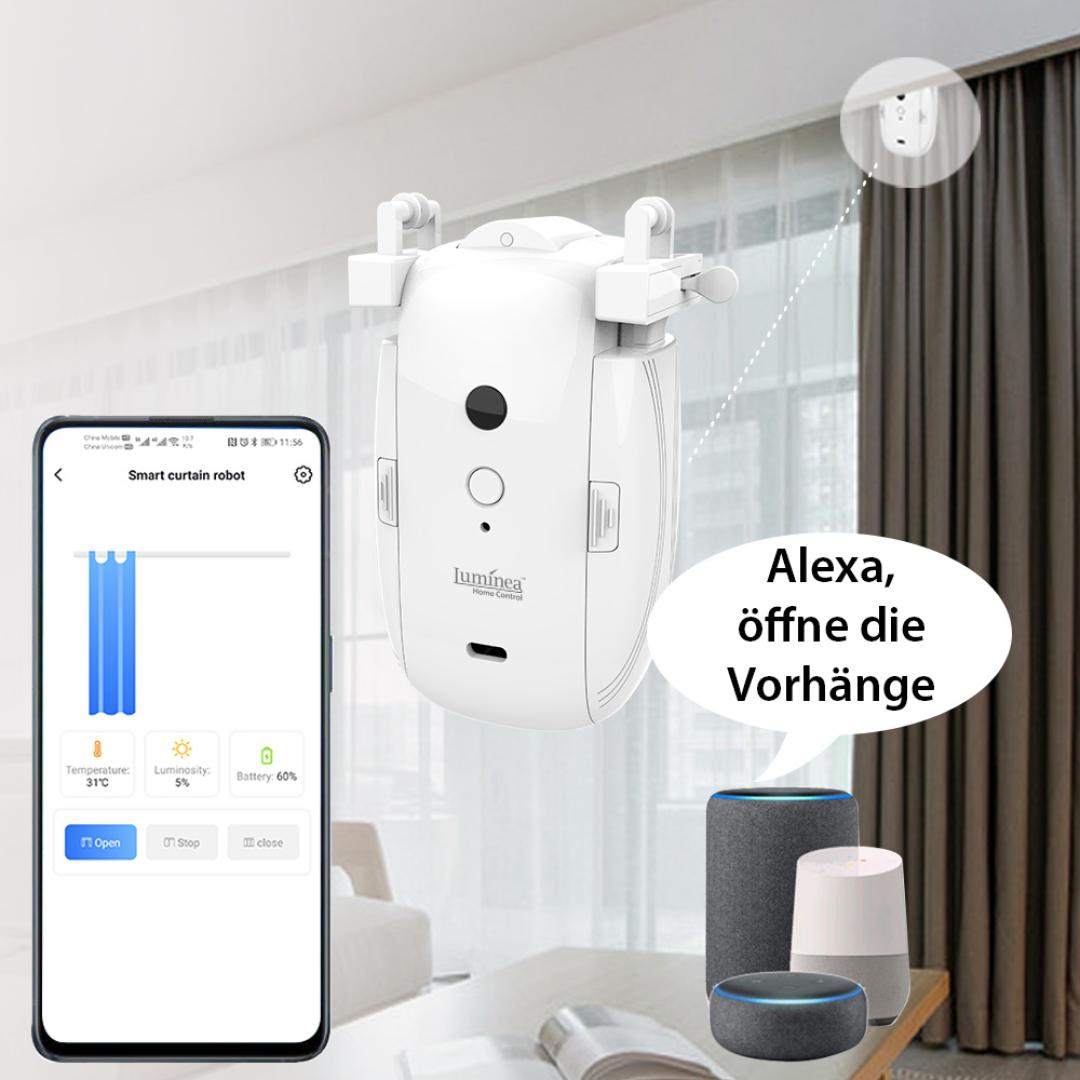 Smart Home Vorhang und Gardine per App, Timer und Sensor smart auf- und zuziehen - News, Bild 